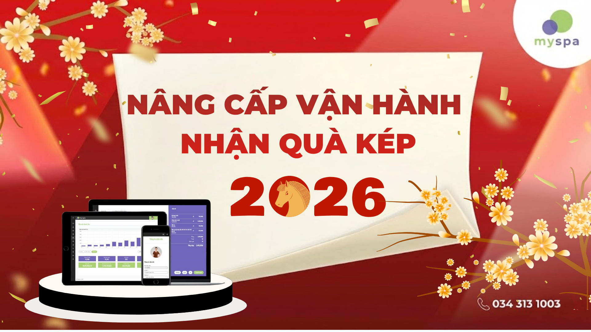 Nâng Cấp Vận Hành - Nhận Quà Kép: Sở hữu máy in và gói ưu đãi lên tới 6 tháng từ Myspa