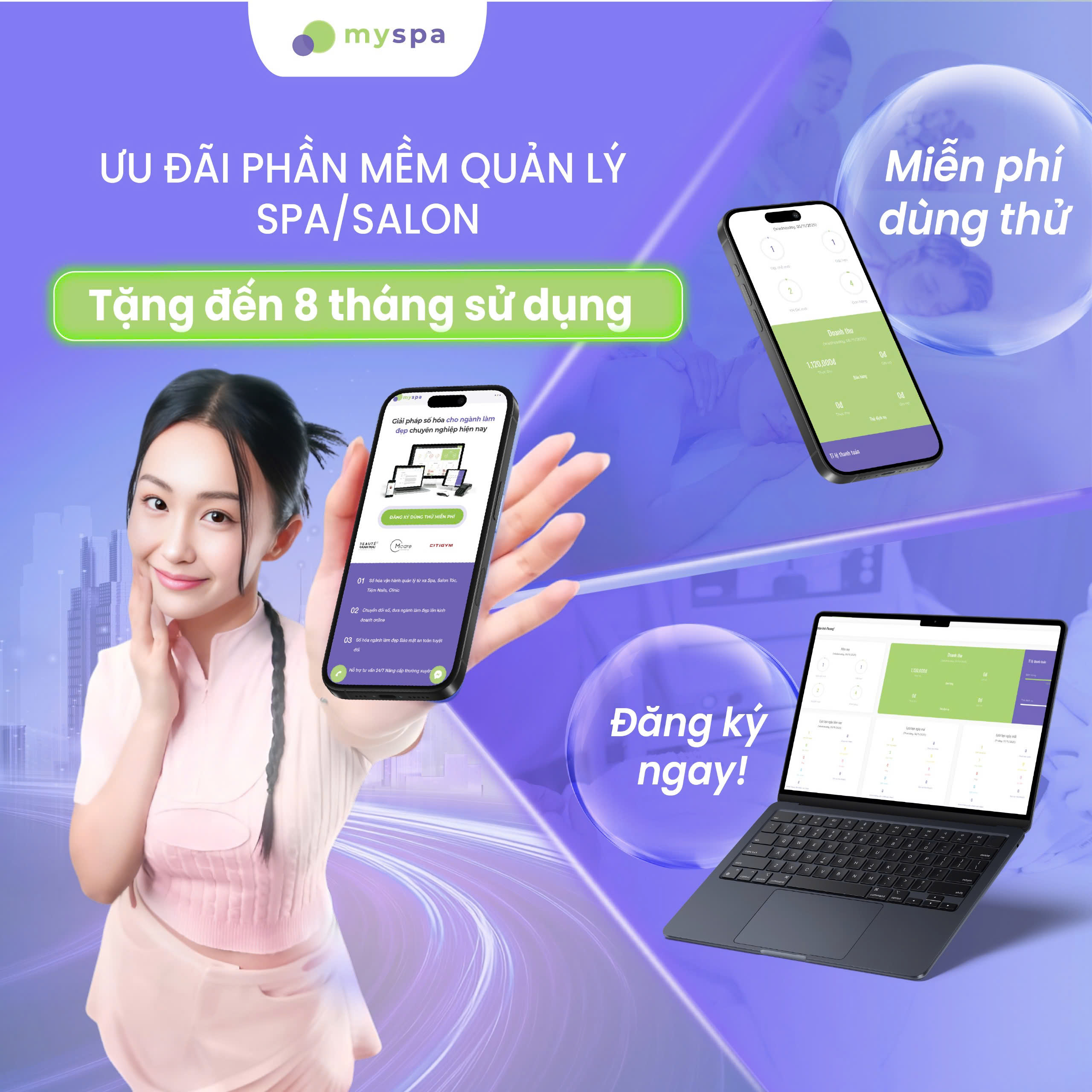 BỨT PHÁ DOANH THU SPA/SALON/CLINIC VỚI 2 ƯU ĐÃI “KHỦNG” TỪ MYSPA