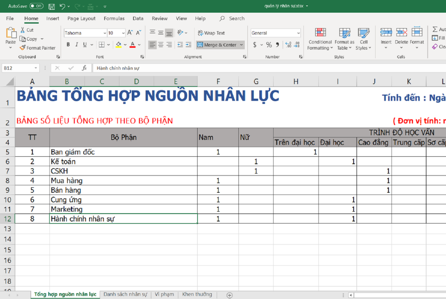 Sheet Tổng hợp nguồn nhân lực