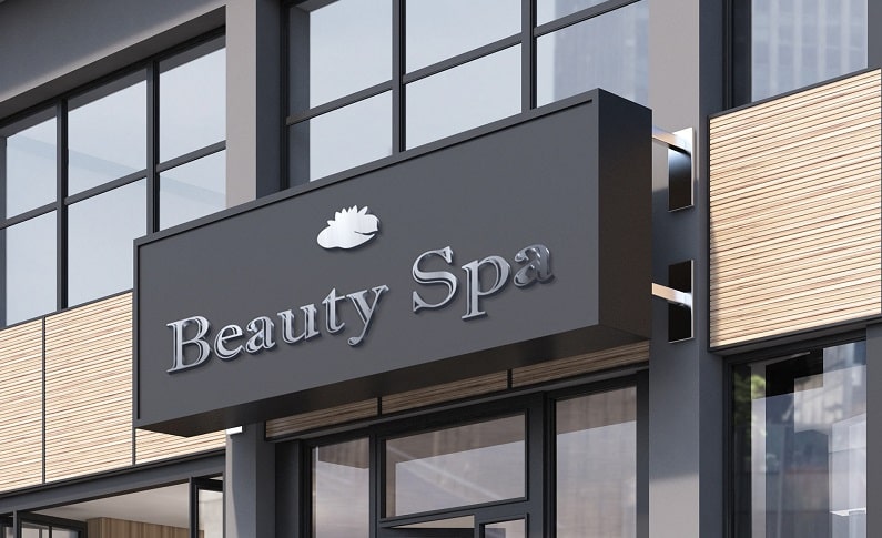Bảng hiệu spa chữ nổi ấn tượng