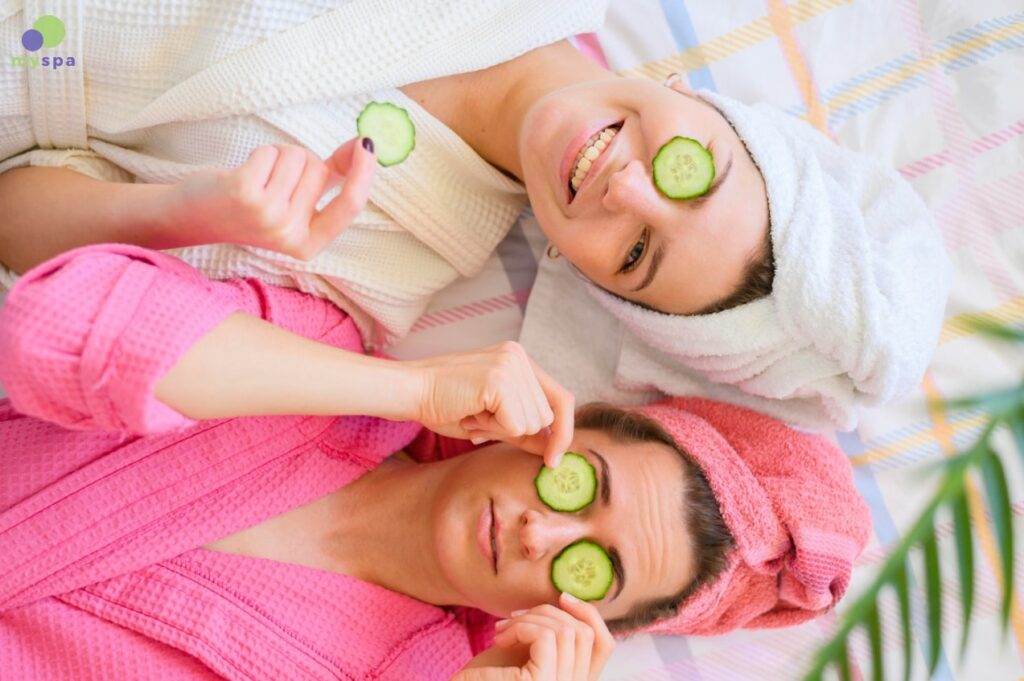 Làm sáng da mắt với dưa chuột