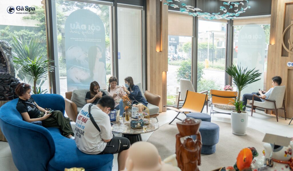 Không gian hiện đại tại gà spa