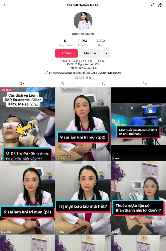Chia sẻ kiến thức, mẹo làm đẹp trên kênh Tik Tok