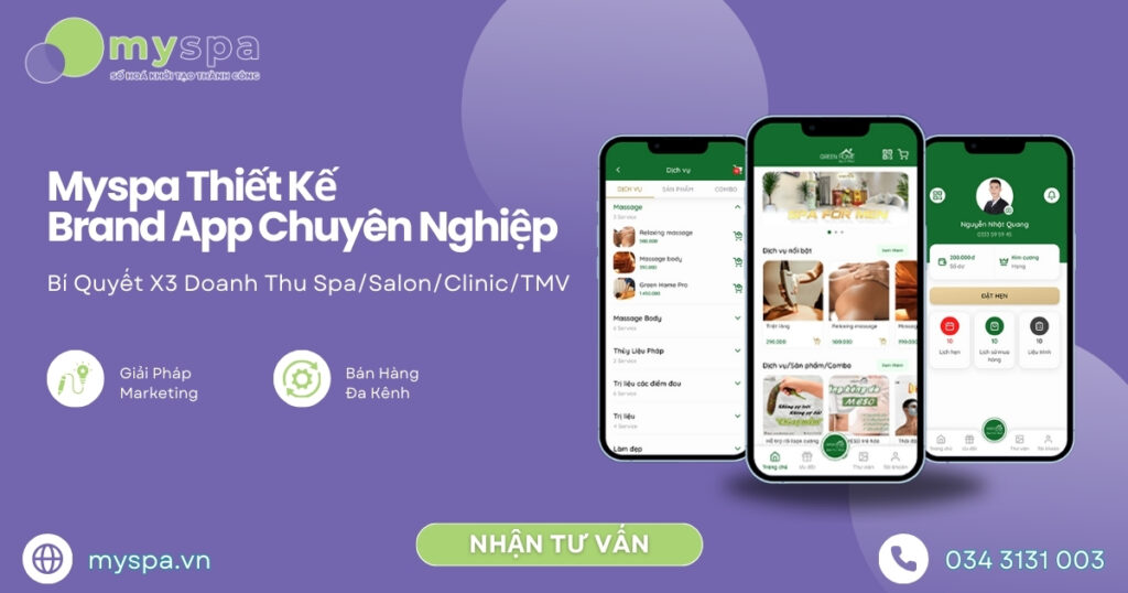 Thiết kế App thương hiệu chuyên nghiệp từ Myspa