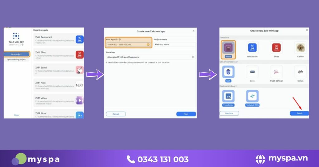 tạo mini app trên zalo