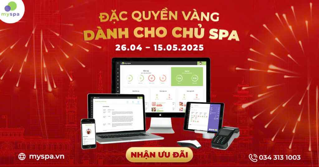 Đặc quyền vàng cho các chủ Spa trong dịp Đại Lễ